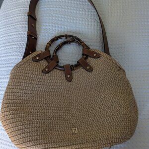 Eric Javits My Way Squishee Straw Bag